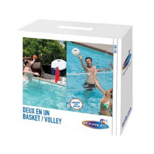 KERLIS – 2 en 1 Basket / Volley – pour la piscine