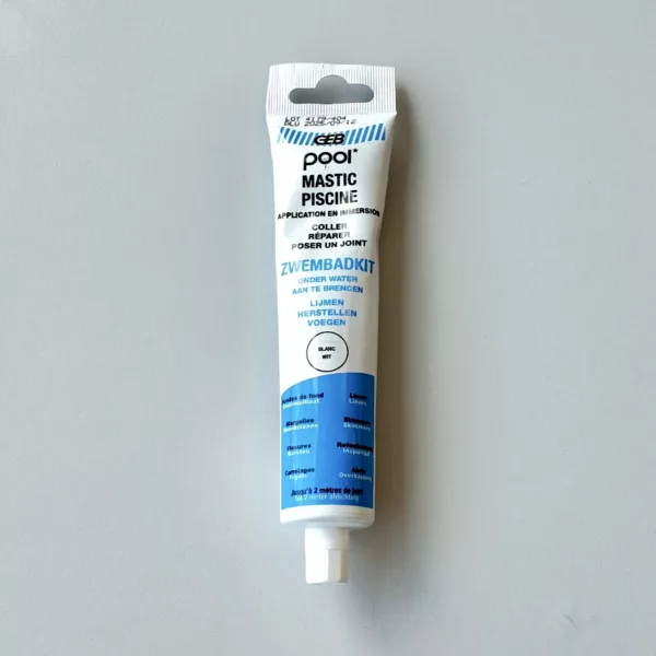 GEB - Mastic Piscine Blanc 80 ml pour piscine