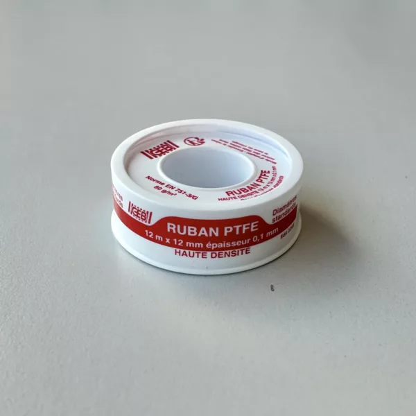 GEB – Ruban PTFE Haute Densité 12 m x 12 mm