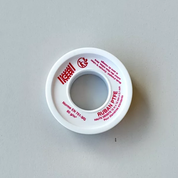 GEB – Ruban PTFE Haute Densité 12 m x 12 mm - Image 3
